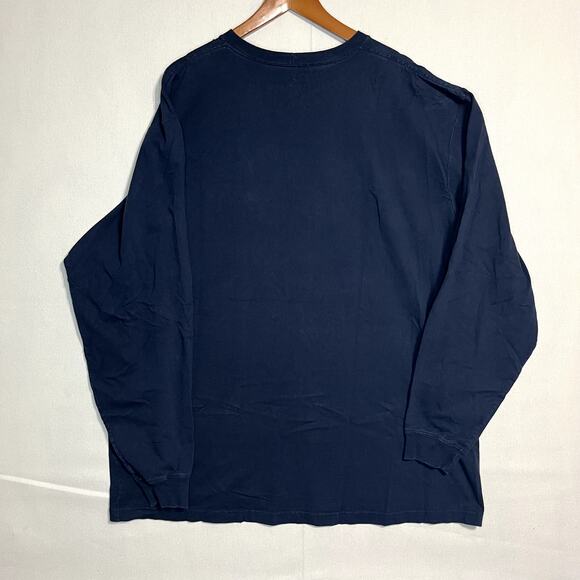 Carhartt‎ Men's Original Fit Long Sleeve Pocket T-Shirt Blue - Size 2XLT - Picture 3 of 7